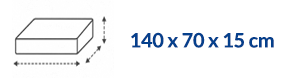 140x70x15 cm