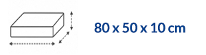 80x50x10 cm